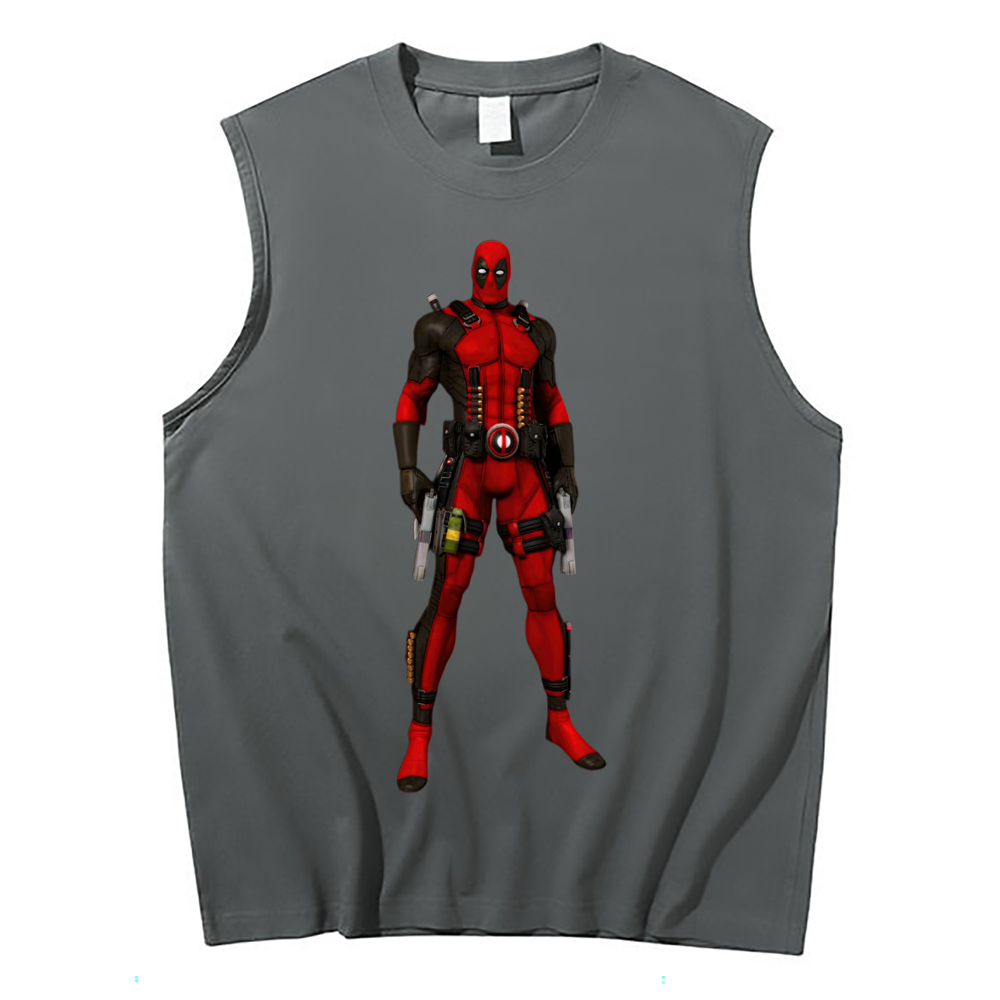 （画像用） Deadpool デッドプール コットン100％タンクトップ（フロントプリント）
